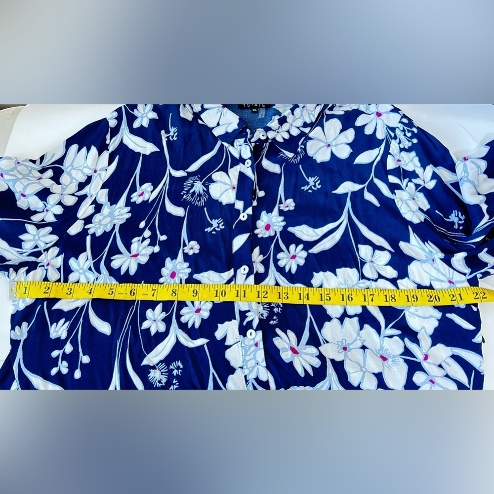 1 STATE SHIRT DRESS FLORAL PRINT TIE IN FRONT OR BACK. STYLISH, COMFORTABLE XL - Picture 11 of 12